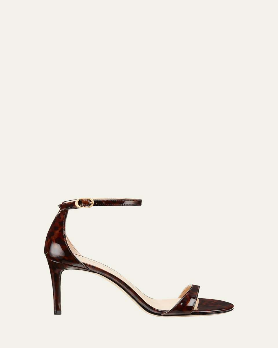 Nudist Tortoiseshell Ankle-Strap Sandals